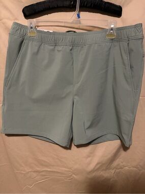 Makers Market Men's Sage Green Performance Shorts